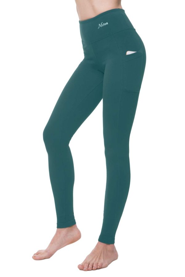 Leggings With Pockets for Women - Petrol