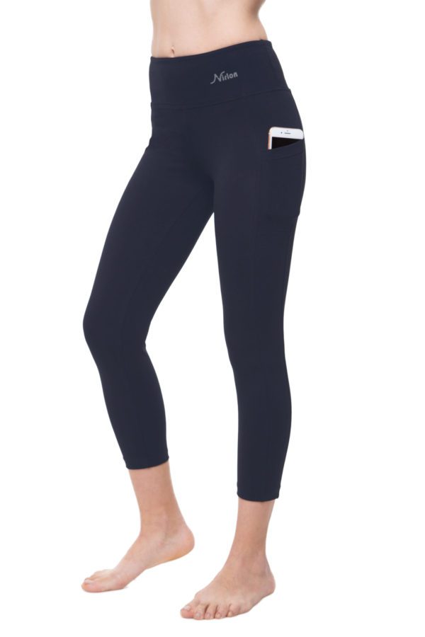 Capri 7/8 With Pockets For Women - Navy Blue