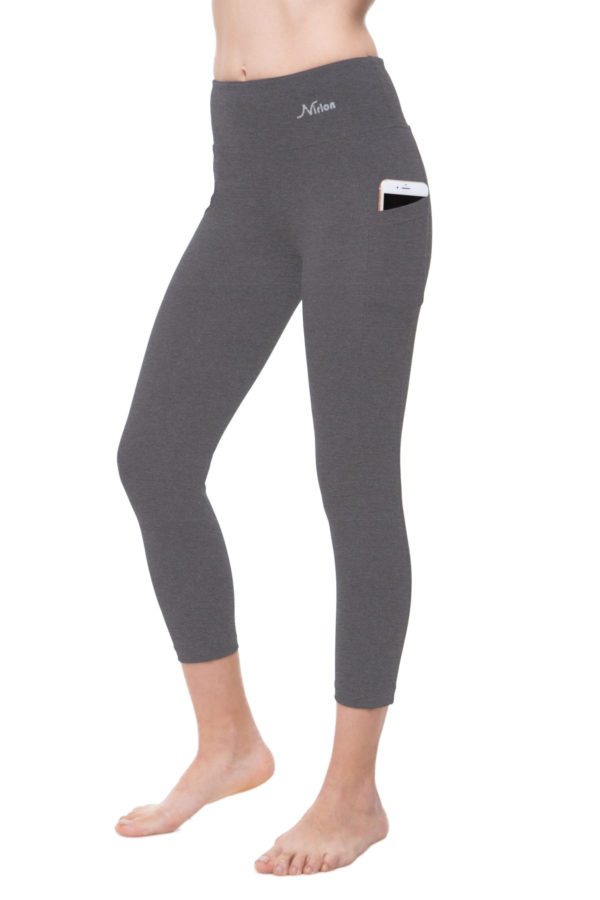 Capri 7/8 With Pockets For Women - Grey