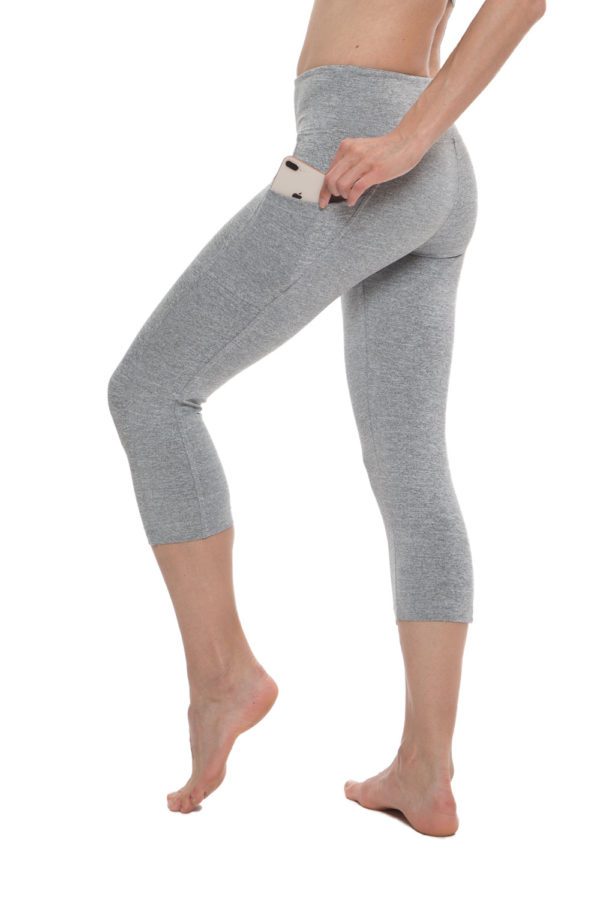 Capri 3/4 With Pockets For Women - ME Grey