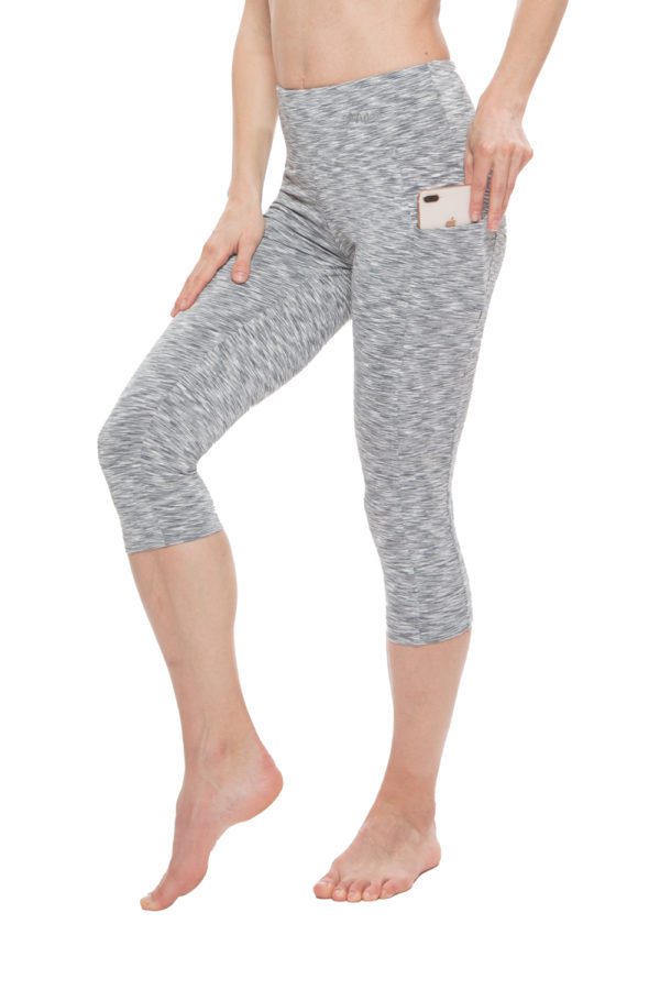 Capri 3/4 With Pockets For Women - SD Grey