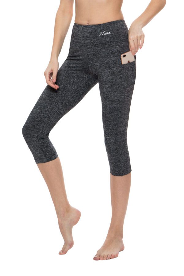 Capri 3/4 With Pockets For Women - ME Charcoal