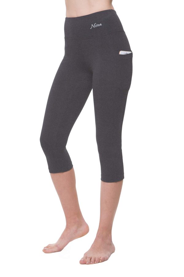 Capri 3/4 With Pockets For Women - Charcoal