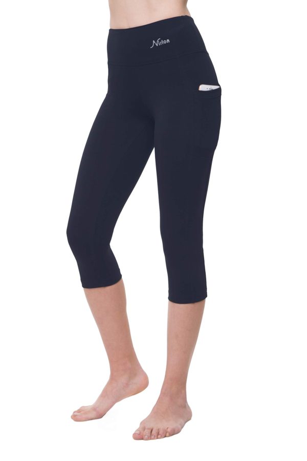 Capri 3/4 With Pockets For Women - Navy Blue