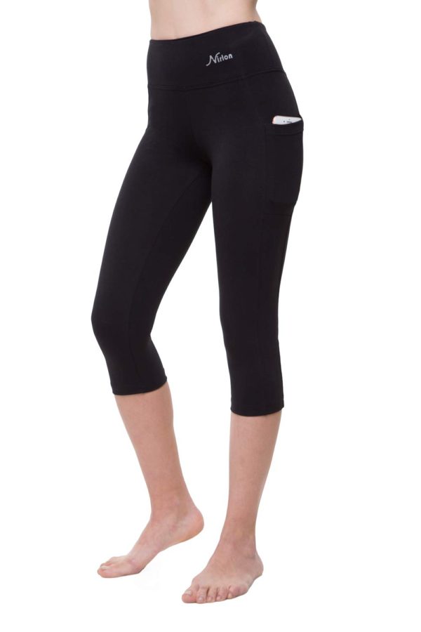 Capri 3/4 With Pockets For Women - Black