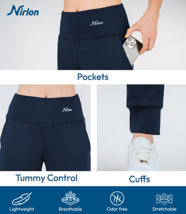 Joggers for Women - Navy Blue - Image 4